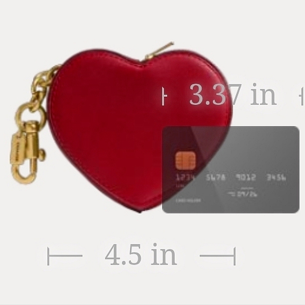 ❤️ COACH Heart Coin Purse Limited Edition NWT - Picture 8 of 13